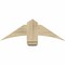 Ekena Millwork Bellingham Rough Sawn Timber Gable Bracket, Douglas Fir, 36"W x 12"H x 4"D x 6"F, 8/12 Pitch GBW036X12X0406BEL00RDF - alternate 1